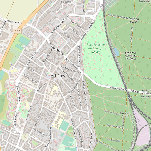 Plan de Achères (Yvelines) Thumbnail