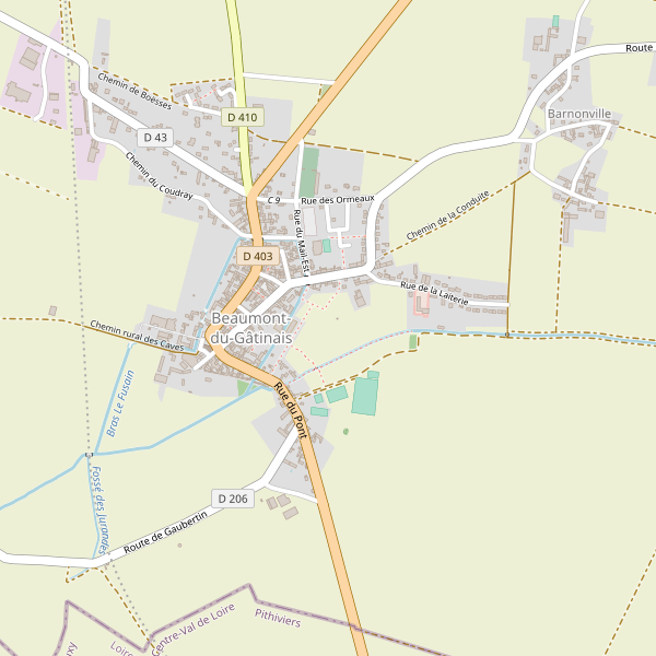 Plan de Beaumont-du-Gâtinais Thumbnail