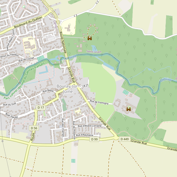 Carte des marches à Bouray-sur-Juine Thumbnail