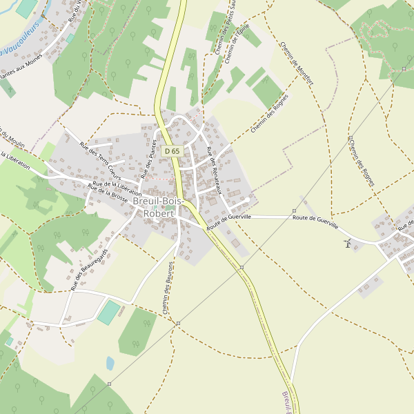 Carte des toilettes à Breuil-Bois-Robert Thumbnail