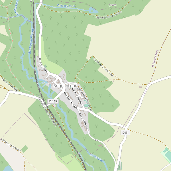 Carte des bedandbreakfast à Brignancourt Thumbnail