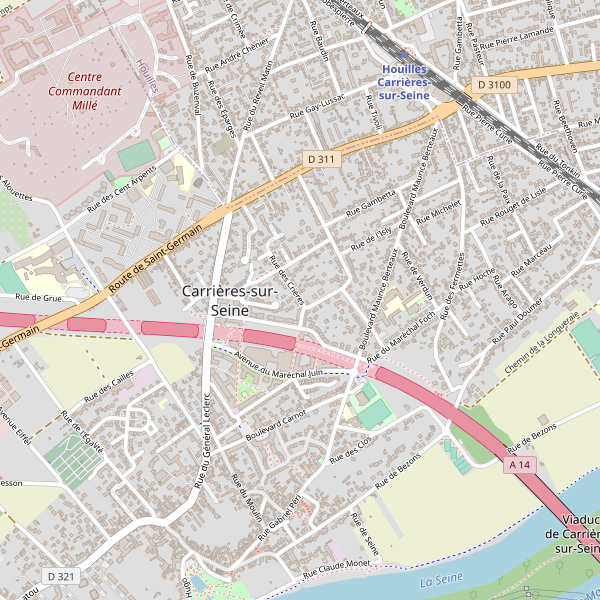 Carte des bibliotheques à Carrières-sur-Seine Thumbnail