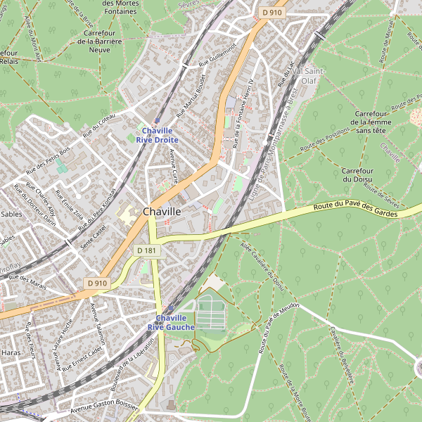 Carte des taxi à Chaville Thumbnail