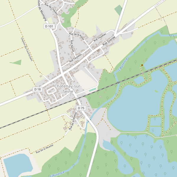 Plan de Châtenay-sur-Seine Thumbnail