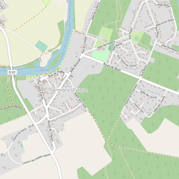 Carte des hotels à Germigny-l'Évêque Thumbnail