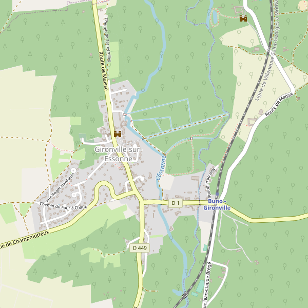 Plan de Gironville-sur-Essonne Thumbnail