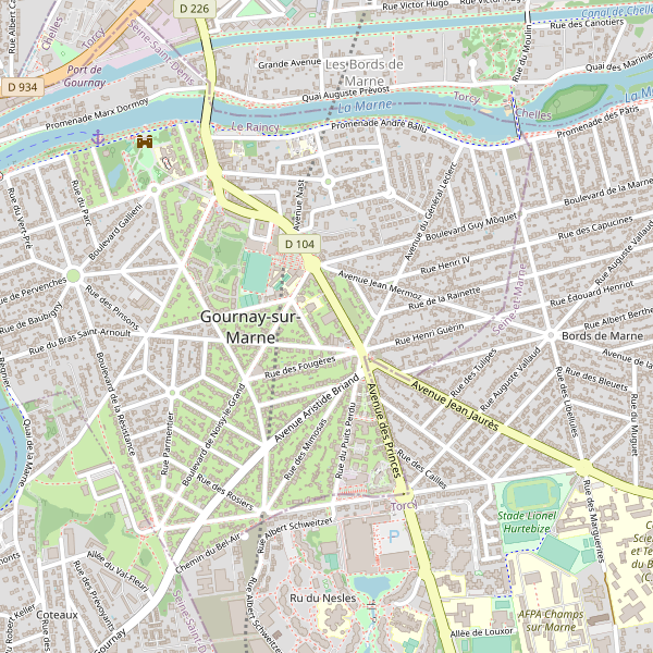 Plan de Gournay-sur-Marne Thumbnail