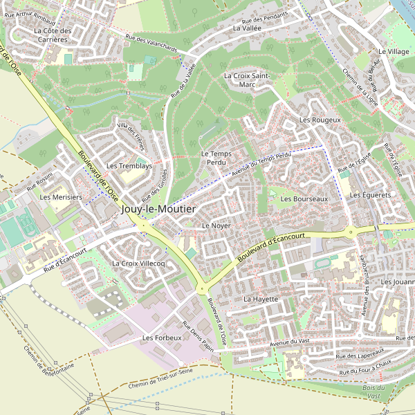 Carte des hotels à Jouy-le-Moutier Thumbnail