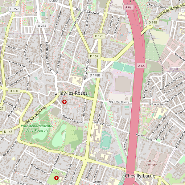 Carte des stationnement-velos à L'Haÿ-les-Roses Thumbnail
