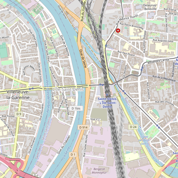 Carte des bureaux-poste à L'Île-Saint-Denis Thumbnail