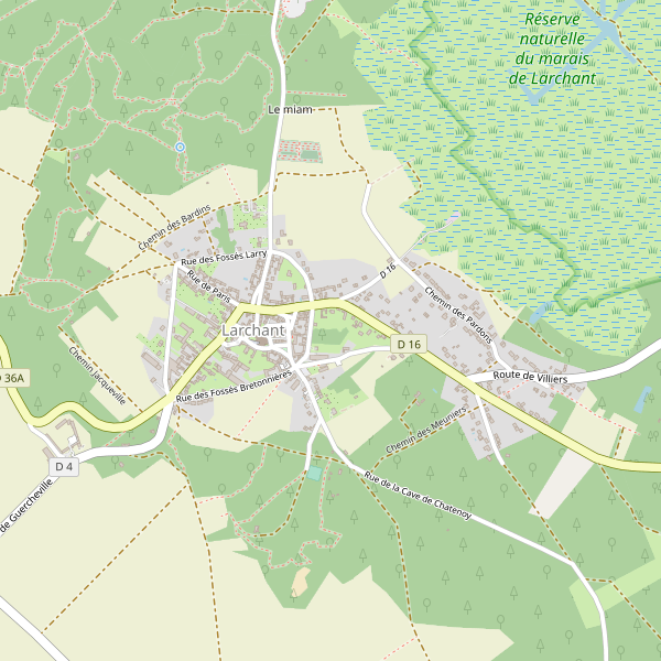 Carte des campings à Larchant Thumbnail