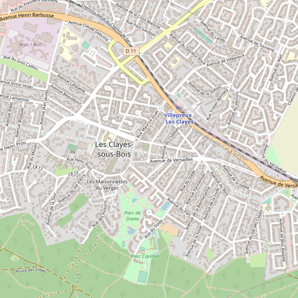 Carte des restaurants à Les Clayes-sous-Bois Thumbnail