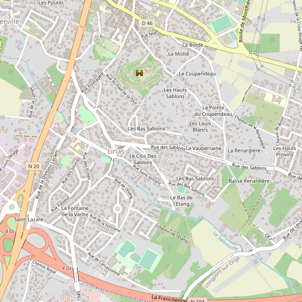 Carte des cafe à Linas Thumbnail