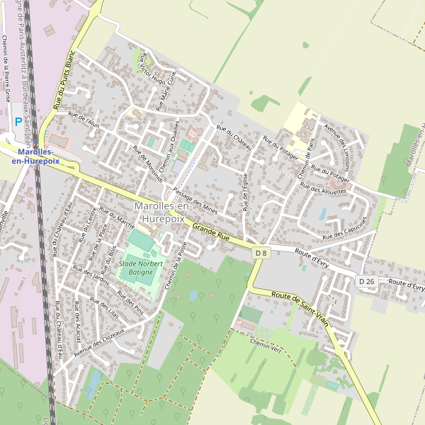 Carte des piscines à Marolles-en-Hurepoix Thumbnail