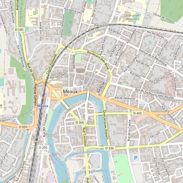 Carte des hotels à Meaux Thumbnail