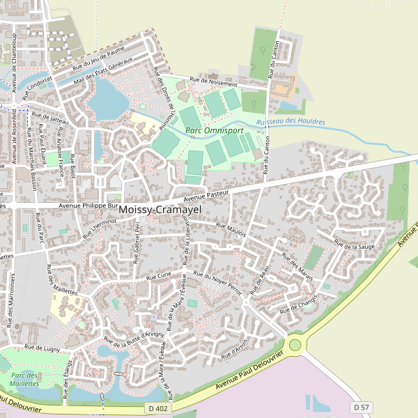 Carte des gares à Moissy-Cramayel Thumbnail