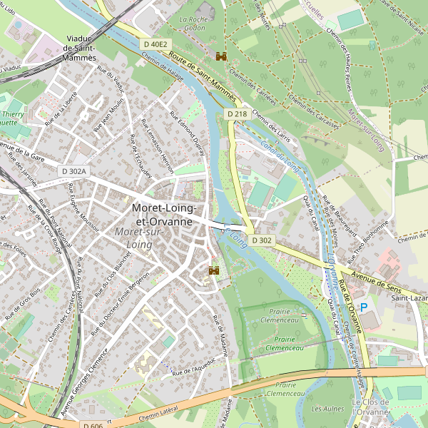 Carte des location-voiture à Moret-Loing-et-Orvanne Thumbnail