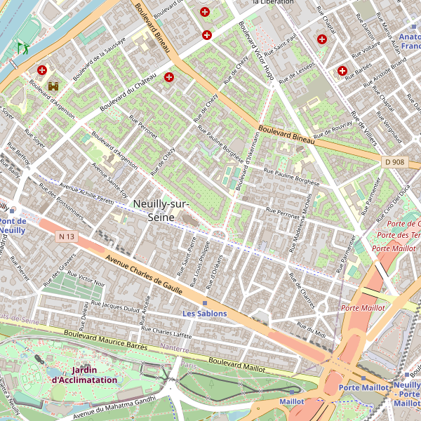 Carte des agences-voyage à Neuilly-sur-Seine Thumbnail