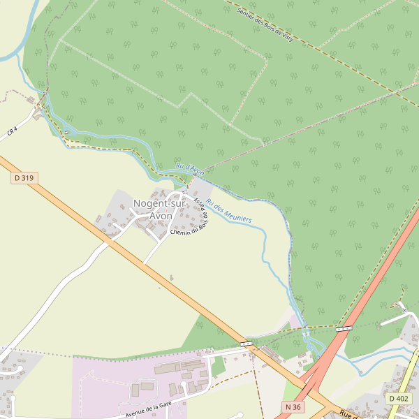 Plan de Nogent-sur-Avon Thumbnail