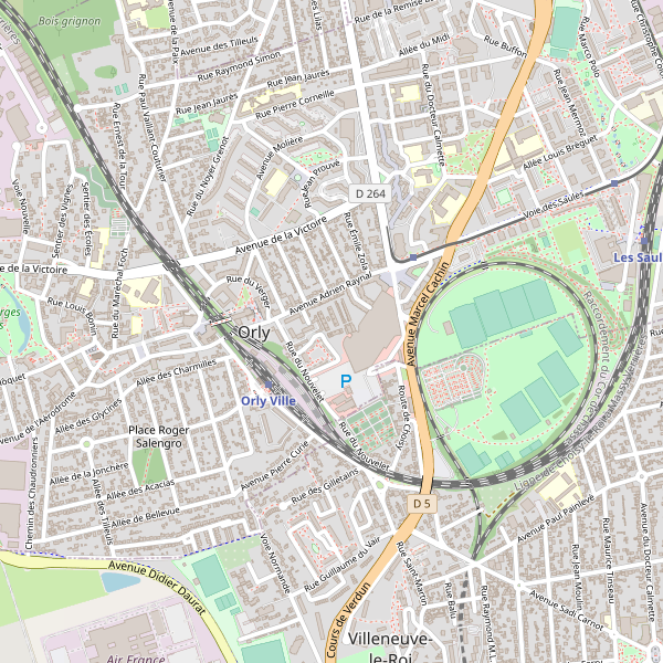 Carte des restaurants à Orly Thumbnail
