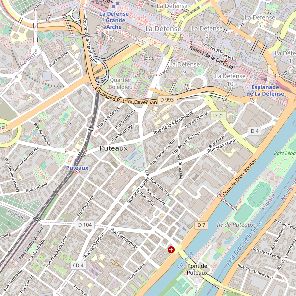 Carte des gares à Puteaux Thumbnail