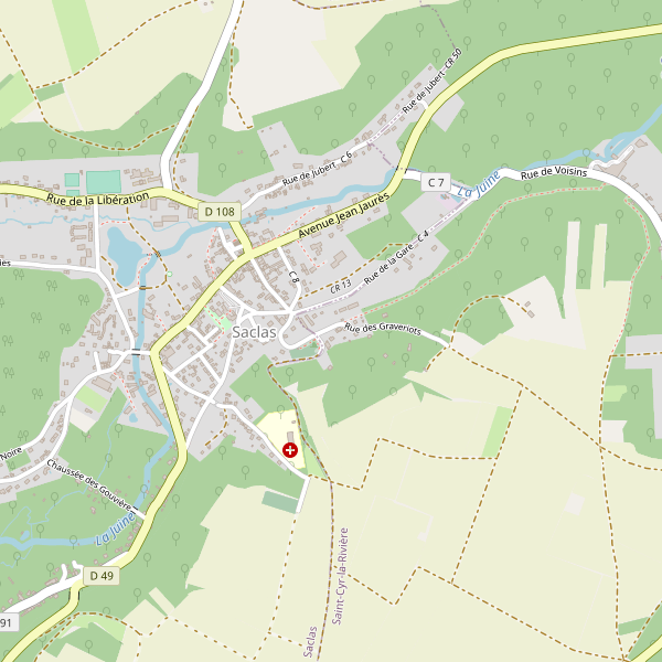 Carte des hotels à Saclas Thumbnail