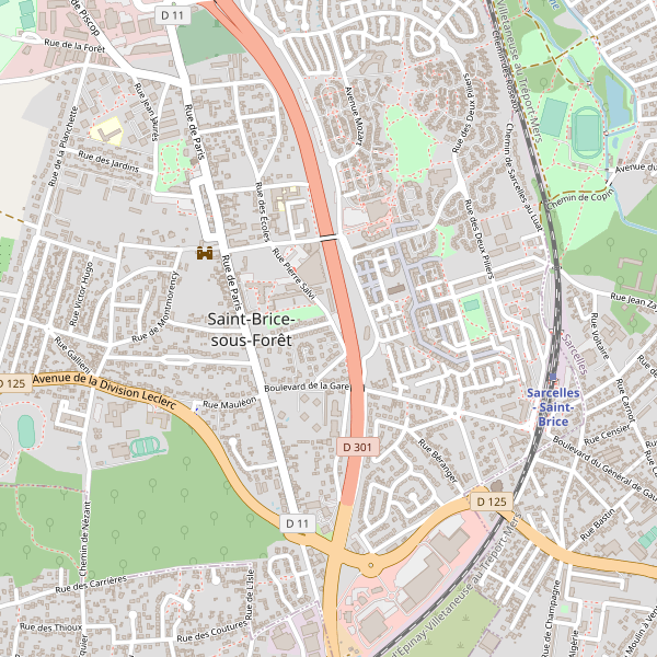 Carte des fastfood à Saint-Brice-sous-Forêt Thumbnail