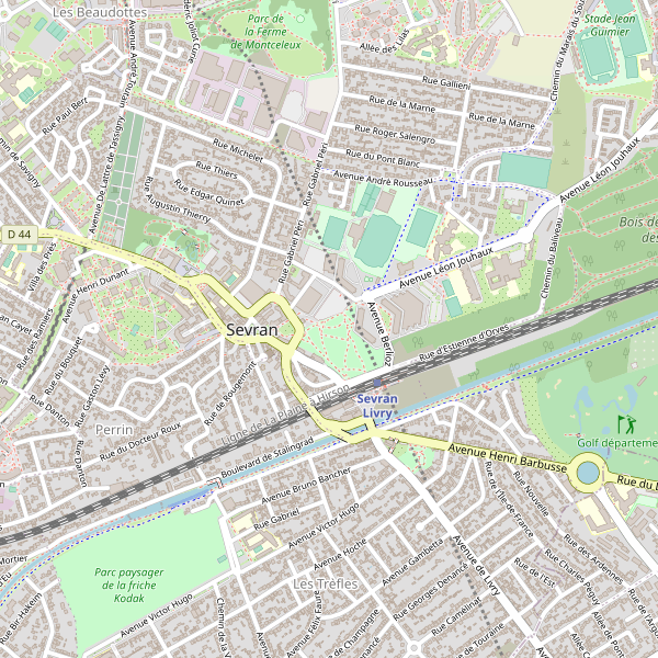 Carte des stationnement-velos à Sevran Thumbnail