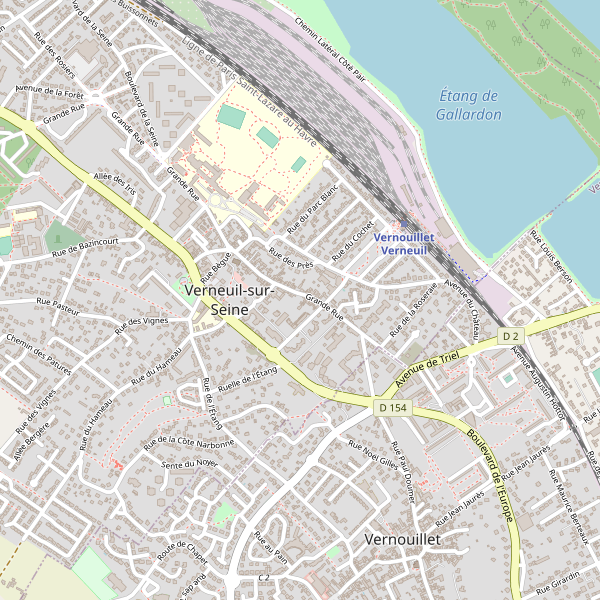 Plan de Verneuil-sur-Seine Thumbnail