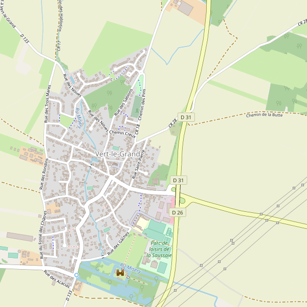 Carte des coiffeurs à Vert-le-Grand Thumbnail