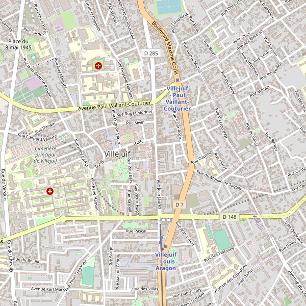 Carte des stationnement-velos à Villejuif Thumbnail