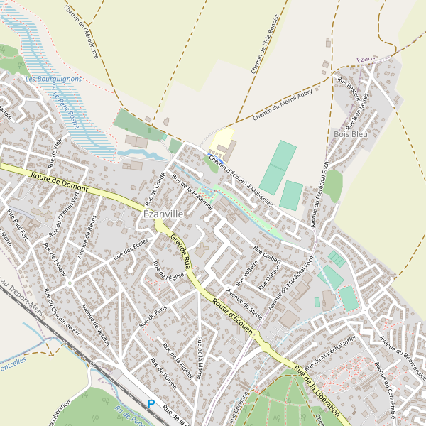 Carte des location-voiture à Ézanville Thumbnail