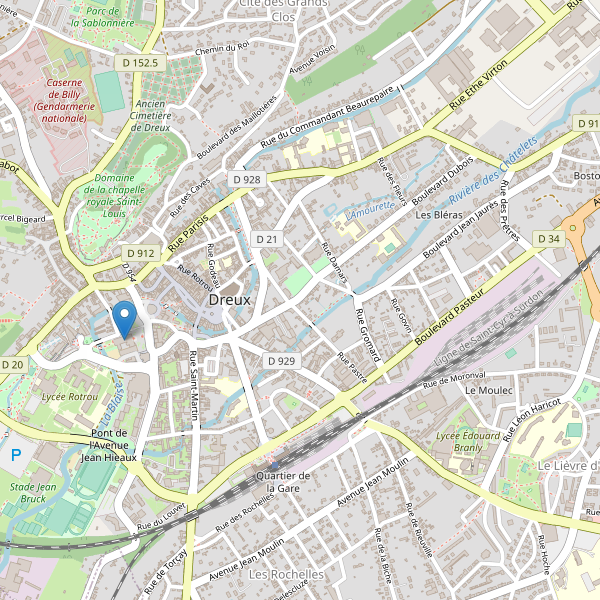 Carte des bibliotheques à Dreux Thumbnail
