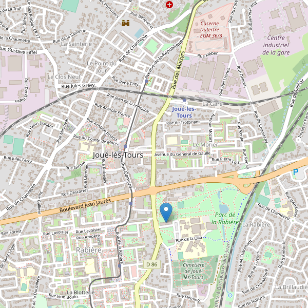 Carte des bibliotheques à Joué-lès-Tours Thumbnail