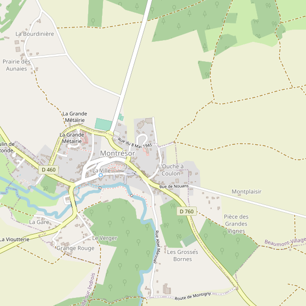 Carte des bibliotheques à Montrésor Thumbnail