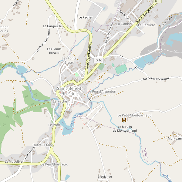 Carte des bibliotheques à Saint-Benoît-du-Sault Thumbnail