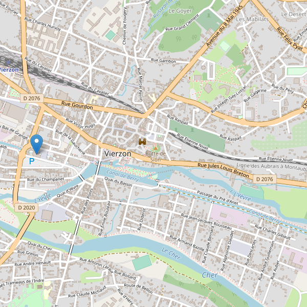 Carte des bibliotheques à Vierzon Thumbnail