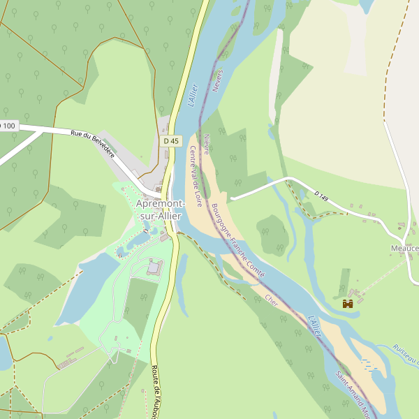 Carte des ecoles à Apremont-sur-Allier Thumbnail