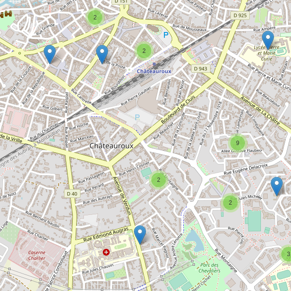 Carte des ecoles à Châteauroux Thumbnail