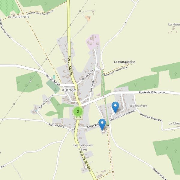 Carte des parkings à Authon (Loir-et-Cher) Thumbnail