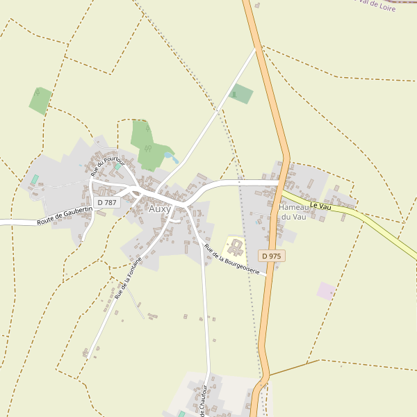 Carte des parkings à Auxy (Loiret) Thumbnail