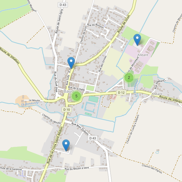 Carte des parkings à Baugy (Cher) Thumbnail