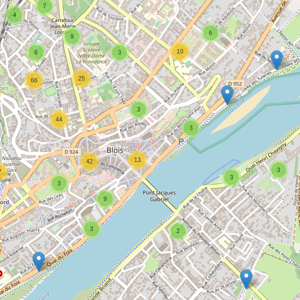 Thumbnail Carte des parkings à Blois