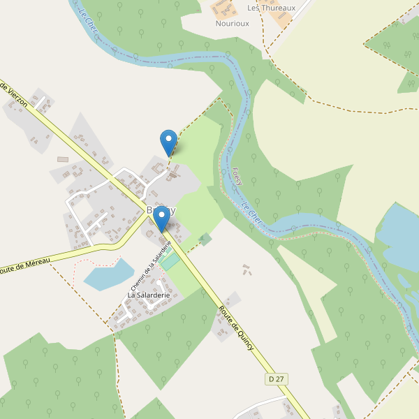 Carte des parkings à Brinay (Cher) Thumbnail