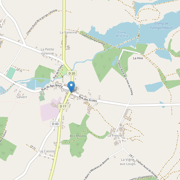 Carte des parkings à Douadic Thumbnail