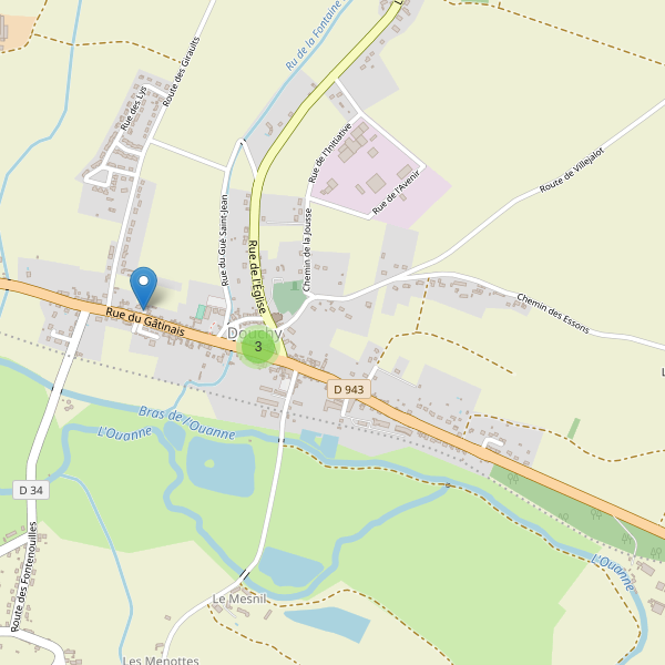 Carte des parkings à Douchy (Loiret) Thumbnail