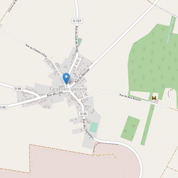 Carte des parkings à Farges-en-Septaine Thumbnail