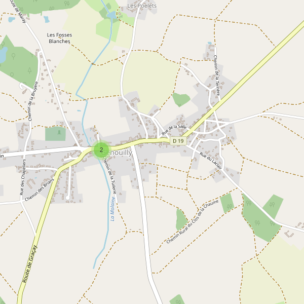 Carte des parkings à Genouilly (Cher) Thumbnail