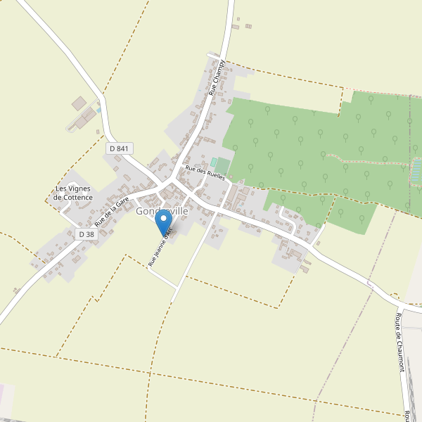 Carte des parkings à Gondreville (Loiret) Thumbnail