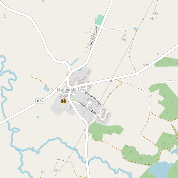 Carte des parkings à Jeu-les-Bois Thumbnail